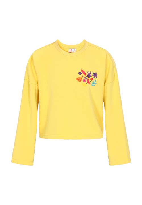 IZIA Sweatshirt 'Boho'  azur / citron / lilla / rød