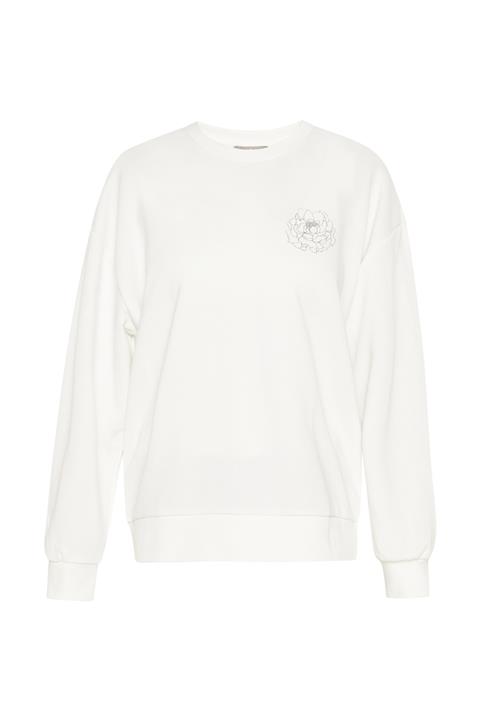 Usha Sweatshirt  sølv / hvid