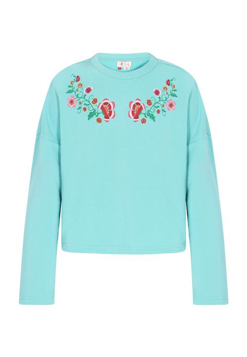 IZIA Sweatshirt 'Boho'  turkis / grøn / rubinrød / hvid