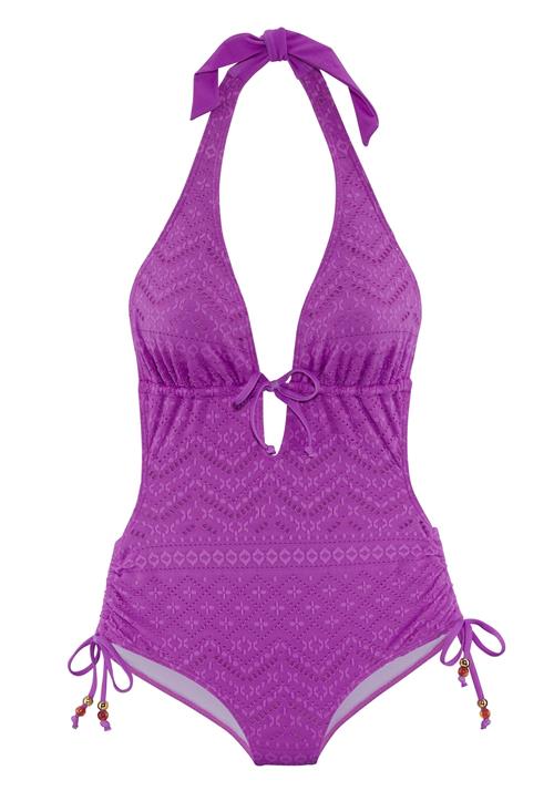 LASCANA Badedragt  lilla