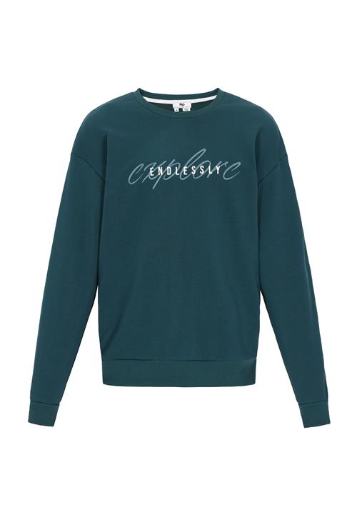 MO Sweatshirt 'Back To School'  mint / mørkegrøn / hvid