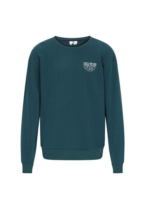 MO Sweatshirt 'Back To School'  smaragd / hvid