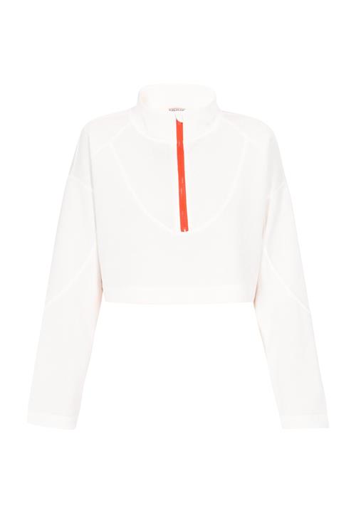 myMo ATHLSR Sweatshirt 'Fashion Look'  orange / hvid