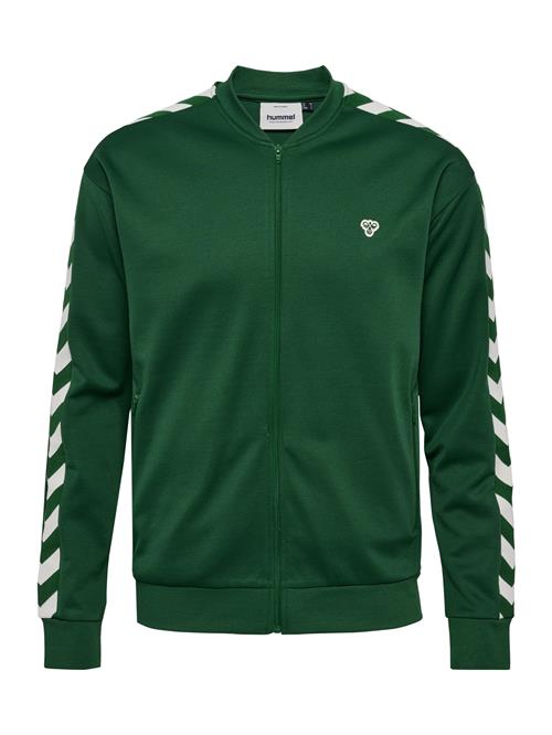 Hummel Sweatjakke 'Archive'  mørkegrøn / hvid