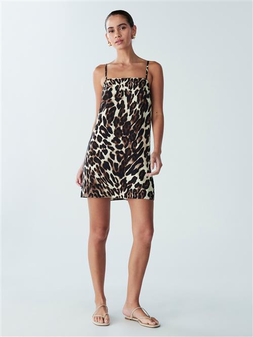 St MRLO Kjole 'TAMMIE'  beige / brun / sort