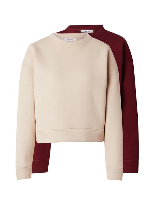 ABOUT YOU Sweatshirt 'Daniela'  lysebeige / bordeaux