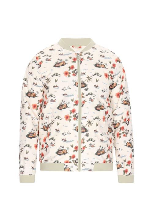 MO Overgangsjakke  oliven / orange / rød / offwhite