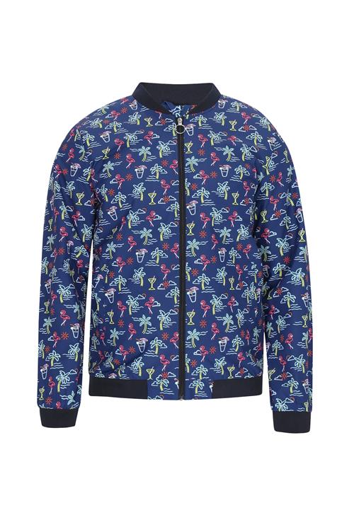 MO Overgangsjakke  marin / pastelblå / citron / hindbær