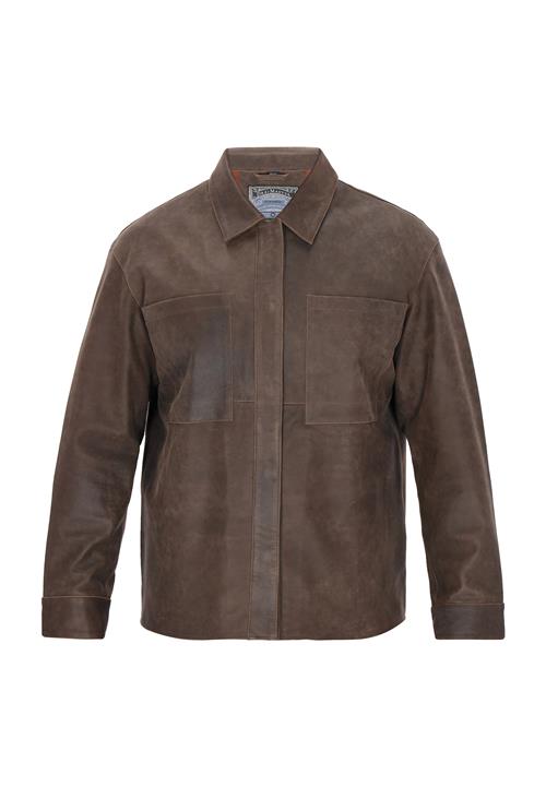 DreiMaster Vintage Overgangsjakke 'Classic Look'  mørkebrun