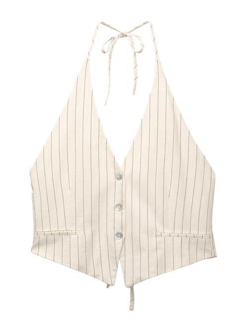 Pull&Bear Jakkesætsvest  ecru / antracit