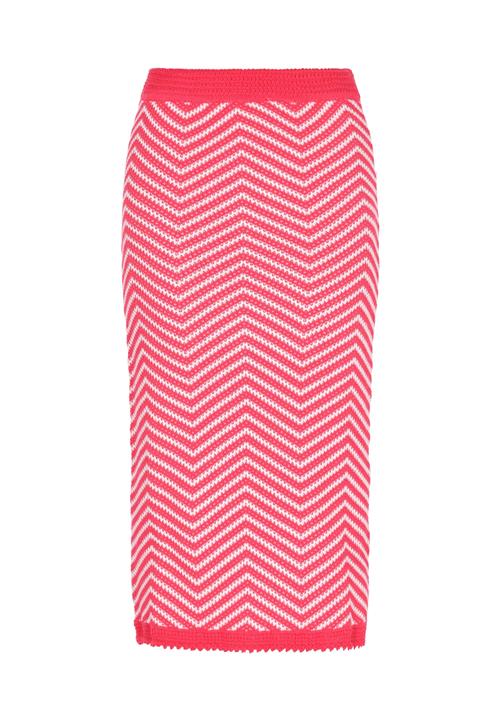 IZIA Nederdel  fuchsia / hvid