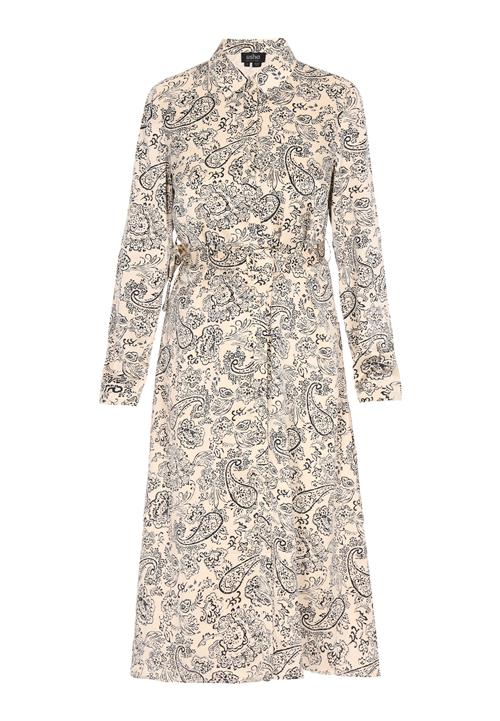 usha BLACK LABEL Blusekjole  creme / sort