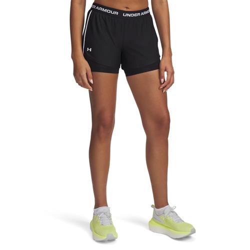 UNDER ARMOUR Sportsbukser 'Play Up'  sort / hvid