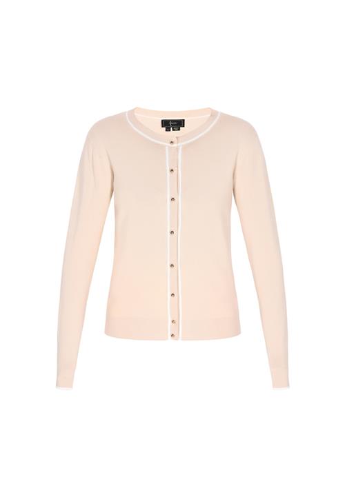 faina Cardigan  nude / hvid