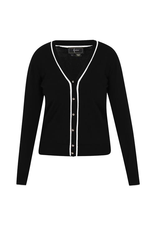 faina Cardigan  sort / hvid