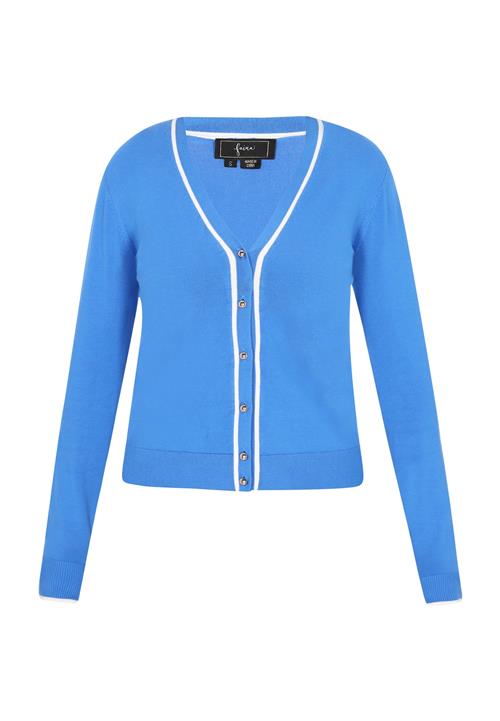 faina Cardigan 'Fashion Look'  azur / hvid