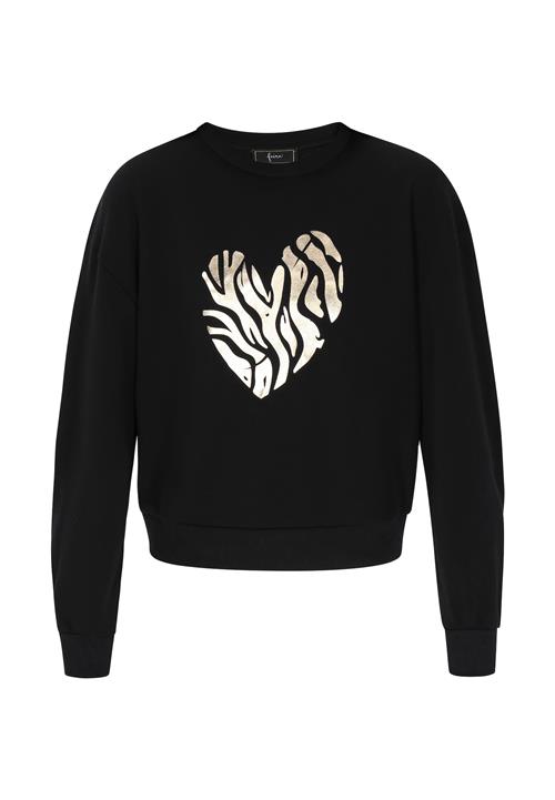 faina Sweatshirt 'Fashion Look'  guld / sort