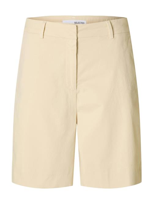 SELECTED Lærredsbukser 'SLFVienna'  creme