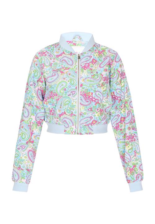 IZIA Overgangsjakke  cyanblå / pastelgrøn / lilla / lyserød / hvid