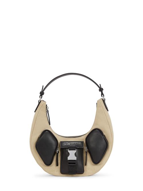 KARL LAGERFELD JEANS Skuldertaske  chamois / sort