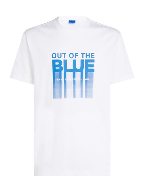 KARL LAGERFELD JEANS Bluser & t-shirts 'Out Of The Blue'  himmelblå / hvid