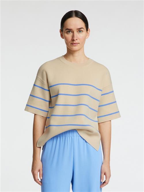 SELECTED Strikvest  blå / gul