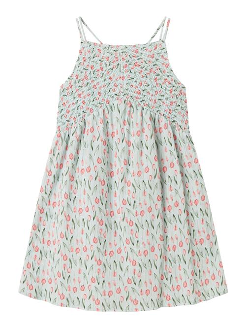 NAME IT Kjole  lyseblå / grøn / mørkegrøn / koral