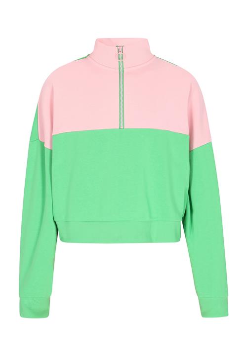 myMo ATHLSR Sweatshirt 'Comfy'  lysegrøn / lyserød