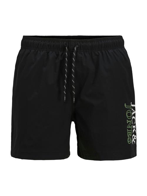 Jack & Jones Junior Badeshorts 'JPSTMaui'  lysegrøn / sort / hvid