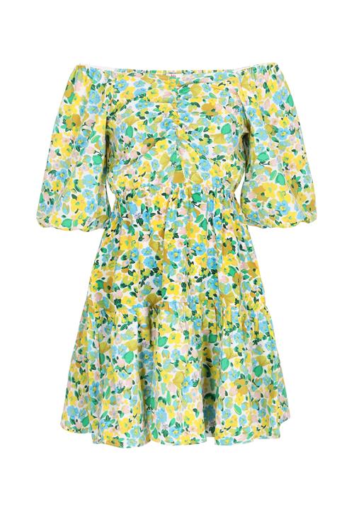 MYMO Sommerkjole  gul / grøn / blandingsfarvet