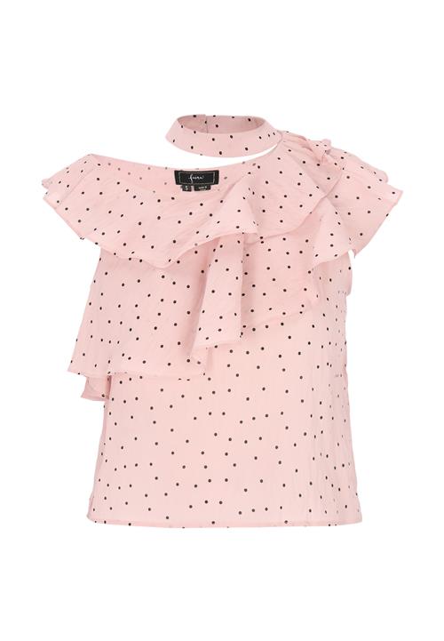 faina Bluse  navy / lyserød