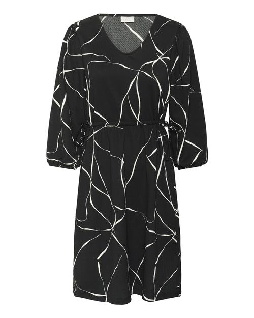 Kaffe Kjole 'Katrine'  sort / hvid