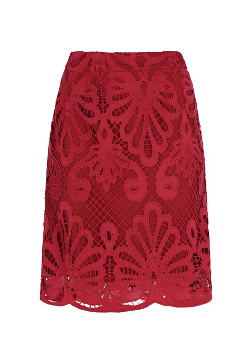 faina Nederdel  mørkerød