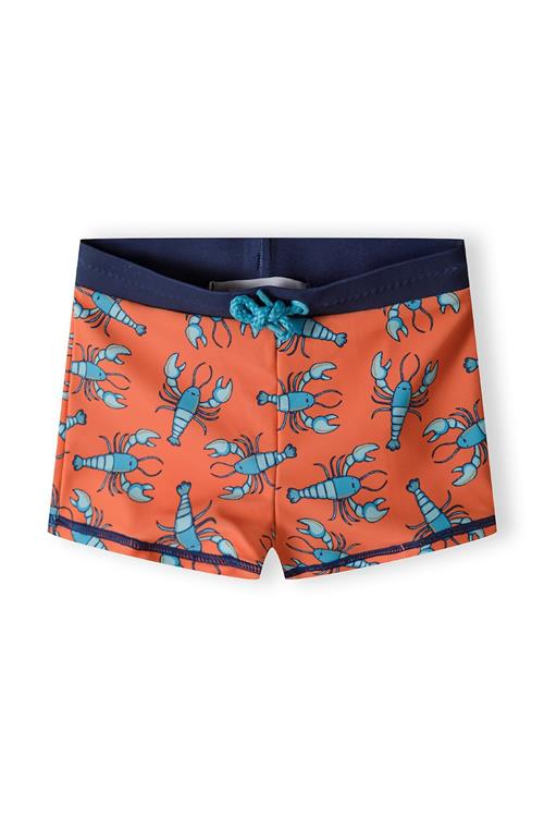 MINOTI Badeshorts  navy / himmelblå / orange