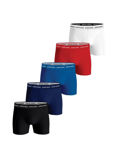 BJÖRN BORG Boksershorts  marin / mørkerød / sort / hvid-meleret