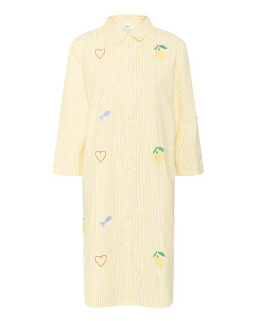 SAINT TROPEZ Blusekjole 'Zytta'  citron / blandingsfarvet