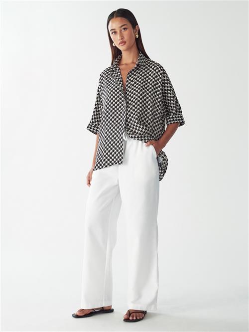 Willa Bluse 'Leonardo'  sort / hvid