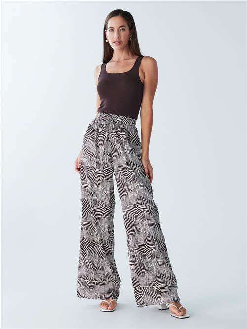 BWLDR Bukser 'Kenny'  mørkebrun / hvid