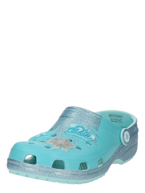 Crocs Åbne sko 'Frozen Elsa Classic'  neonblå / blå-meleret / grå