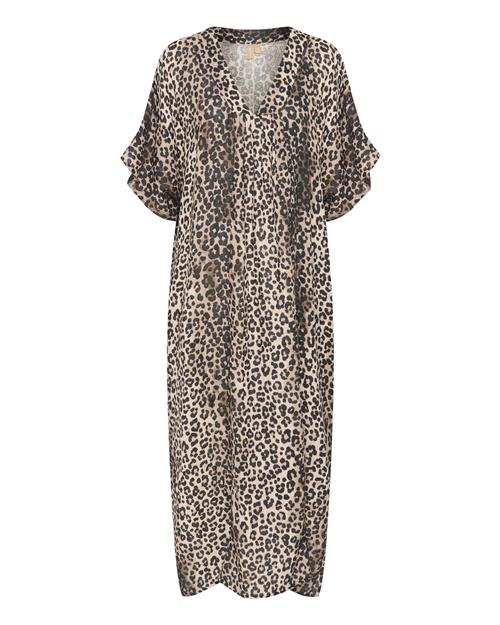 CULTURE Kjole  brun / sort / æggeskal