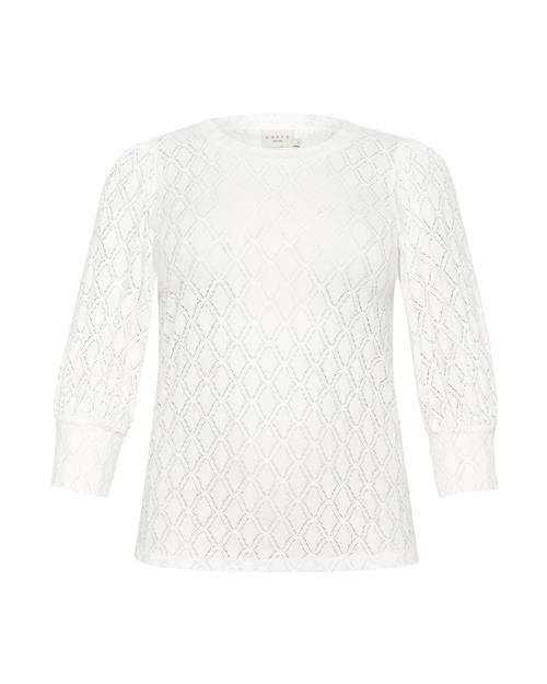 KAFFE CURVE Bluse 'Tia'  hvid