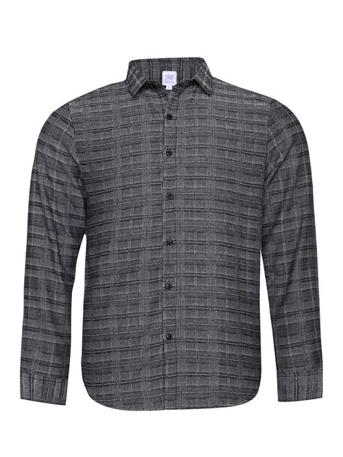 Campus Sutra Skjorte 'Temple'  grå / hvid