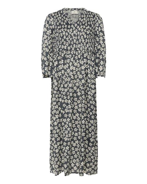 Kaffe Kjole 'Violet'  ecru / mørkegrå