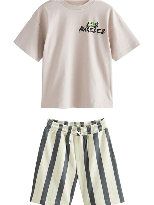 Next Sæt  beige / ecru / antracit / grøn