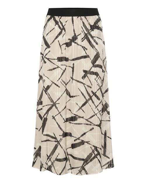 Kaffe Nederdel 'Archy'  beige / sort