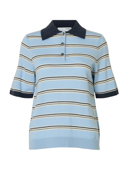 SELECTED Pullover 'SLFThea'  marin / lyseblå / hvid