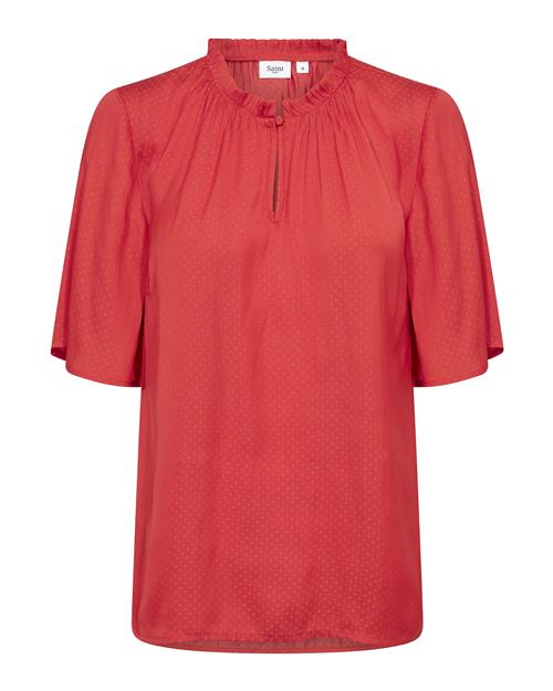 SAINT TROPEZ Bluse 'Briana'  brandrød