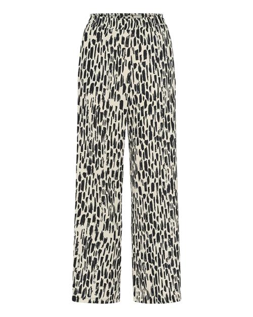 Kaffe Bukser 'Anika'  elfenben / sort