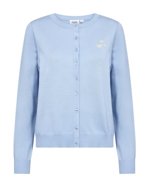 SAINT TROPEZ Cardigan 'Valentina'  himmelblå