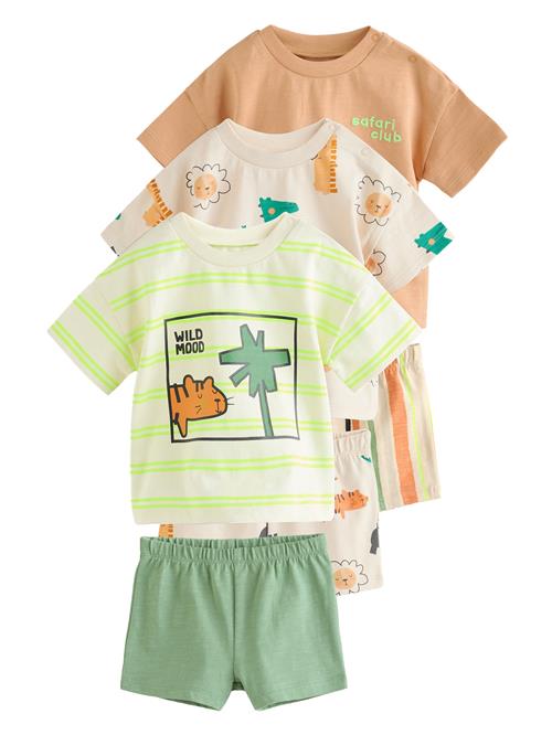 Next Sæt  champagne / grøn / lysegrøn / orange